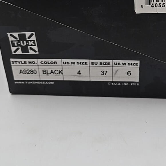 T.U.K Buckle Black Suede Leather Pointed Punk Goth Creeper Boot US M4/W6 NEW - Picture 10 of 12